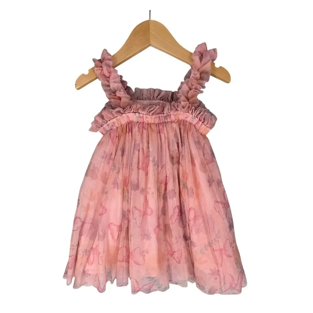 DISNEY JUNIOR MINNIE MOUSE BOW PRINT DRESS – TODDLER GIRLS – SIZE 2T – CLEAN